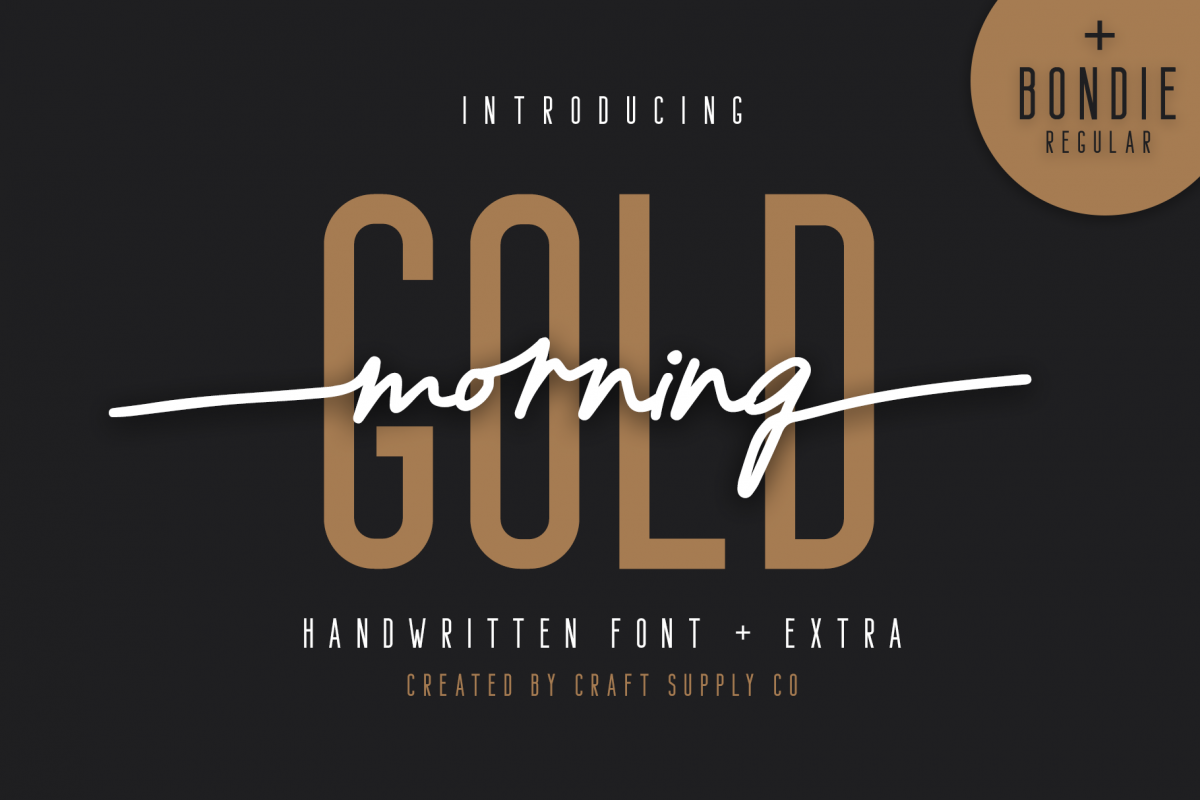 Morning Gold - Handwritten Font example image 1