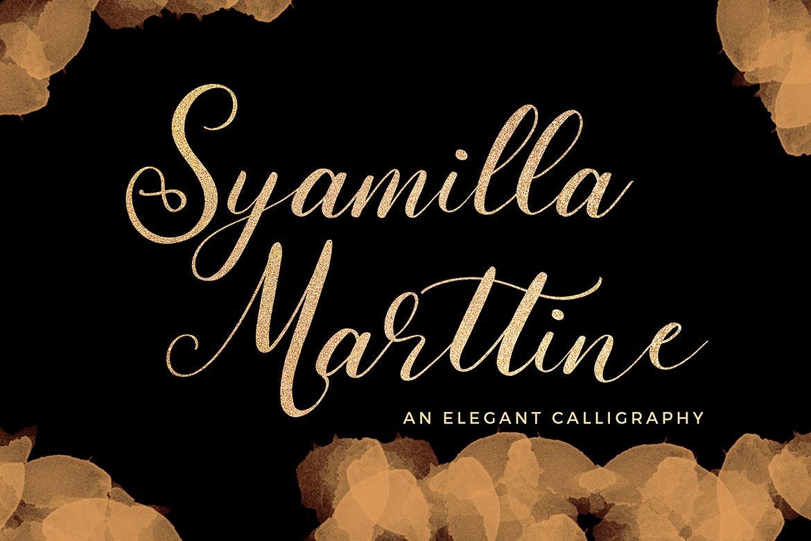 Syamilla Marttine Calligraphy Font example image 1