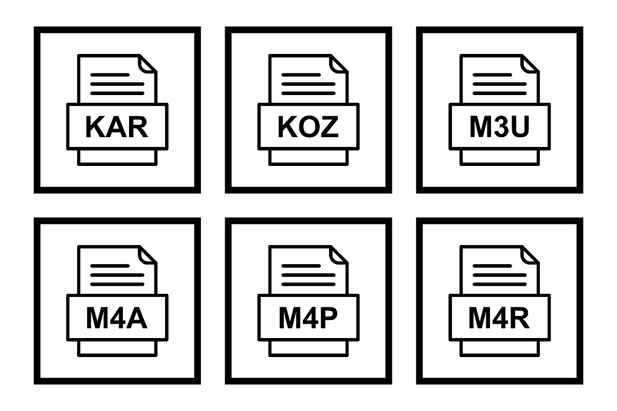 Set Of File Formats Icons example image 1