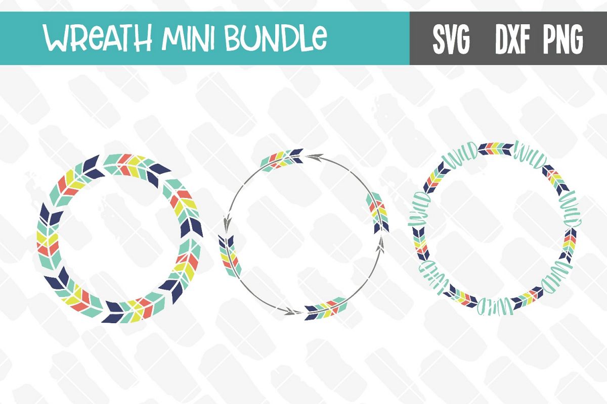 Monogram Wreath Mini Bundle example image 1