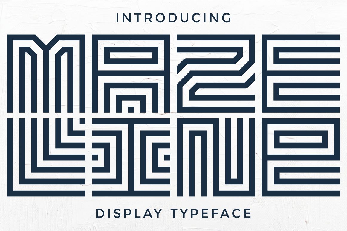 Maze Line Typeface example image 1