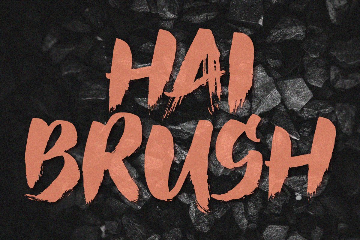 Hai Brush Font example image 1