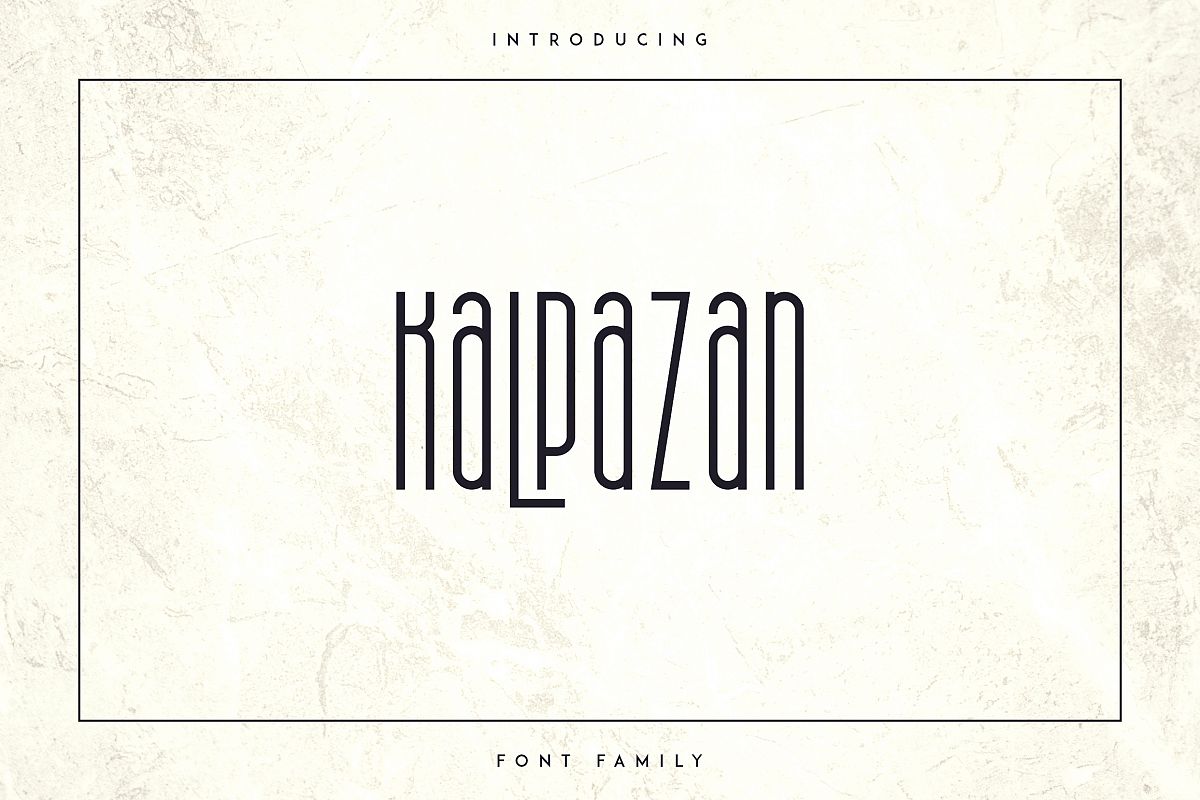 Kalpazan font family example image 1