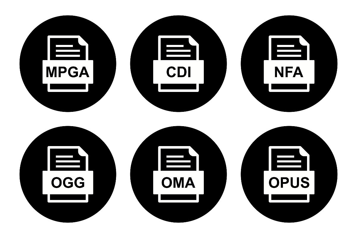 Set Of File Formats Icons example image 1