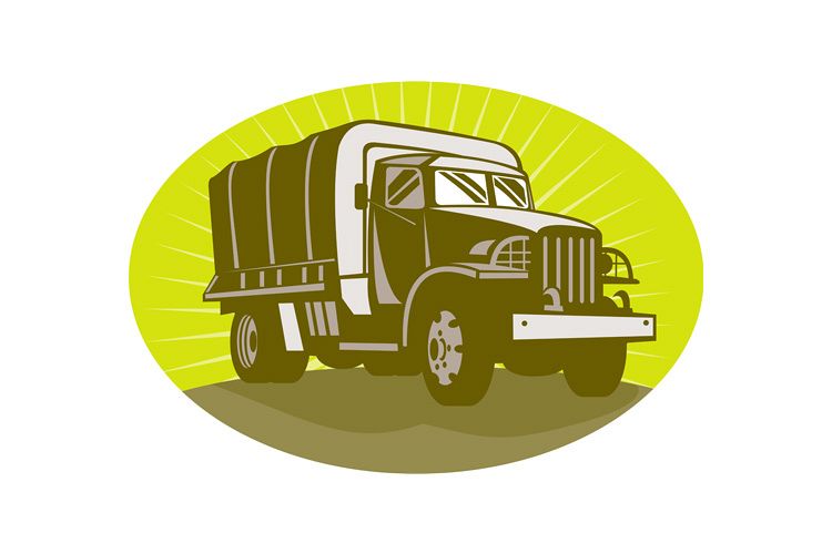 World war two military personnel carrier truck example image 1