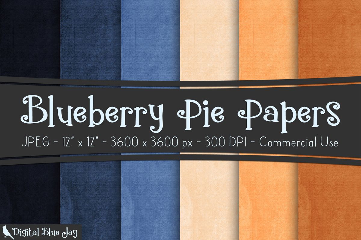 Digital Paper Textured Backgrounds - Blueberry Pie example image 1