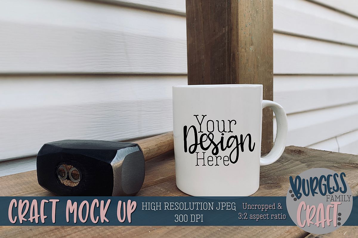 Mug tools mens hammer Craft mock up|High Resolution example image 1
