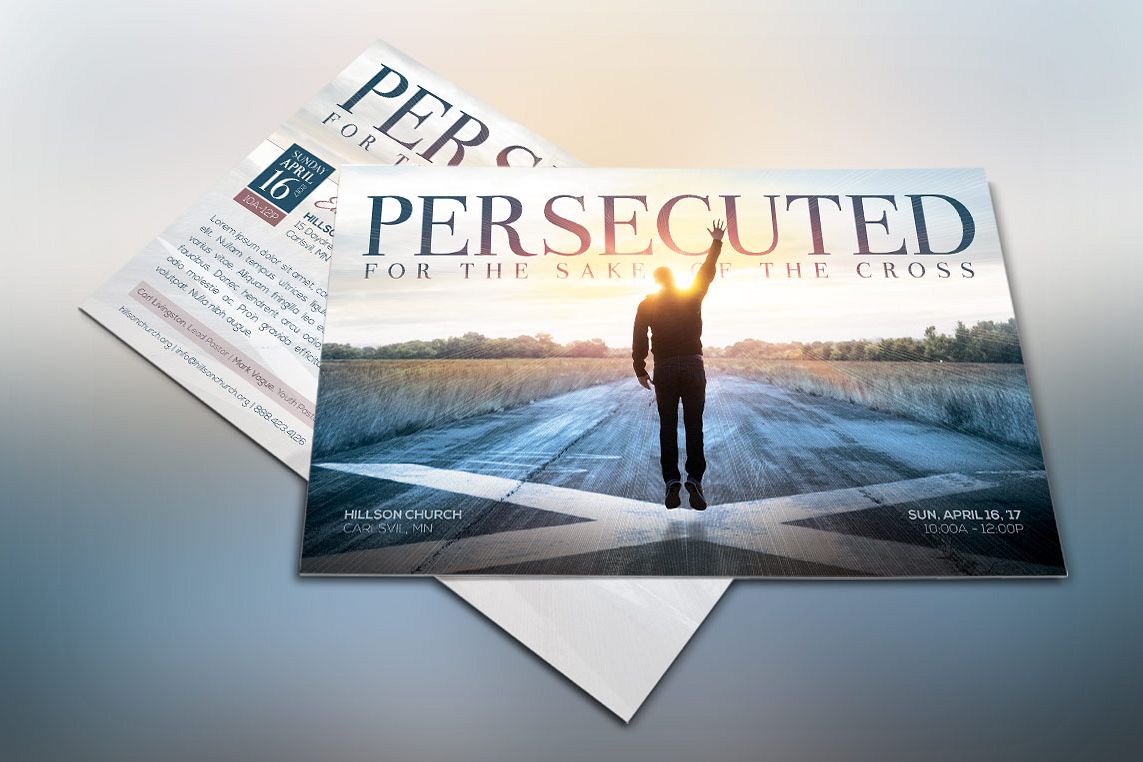 Persecuted Church Flyer Template example image 1