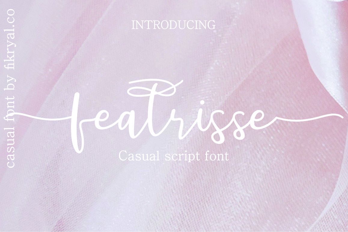 featrisse // casual script font example image 1