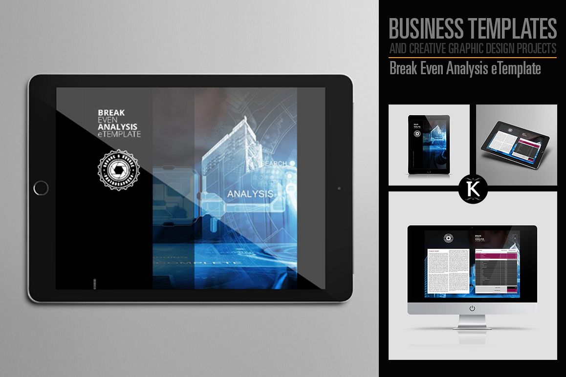 Break Even Analysis eTemplate example image 1