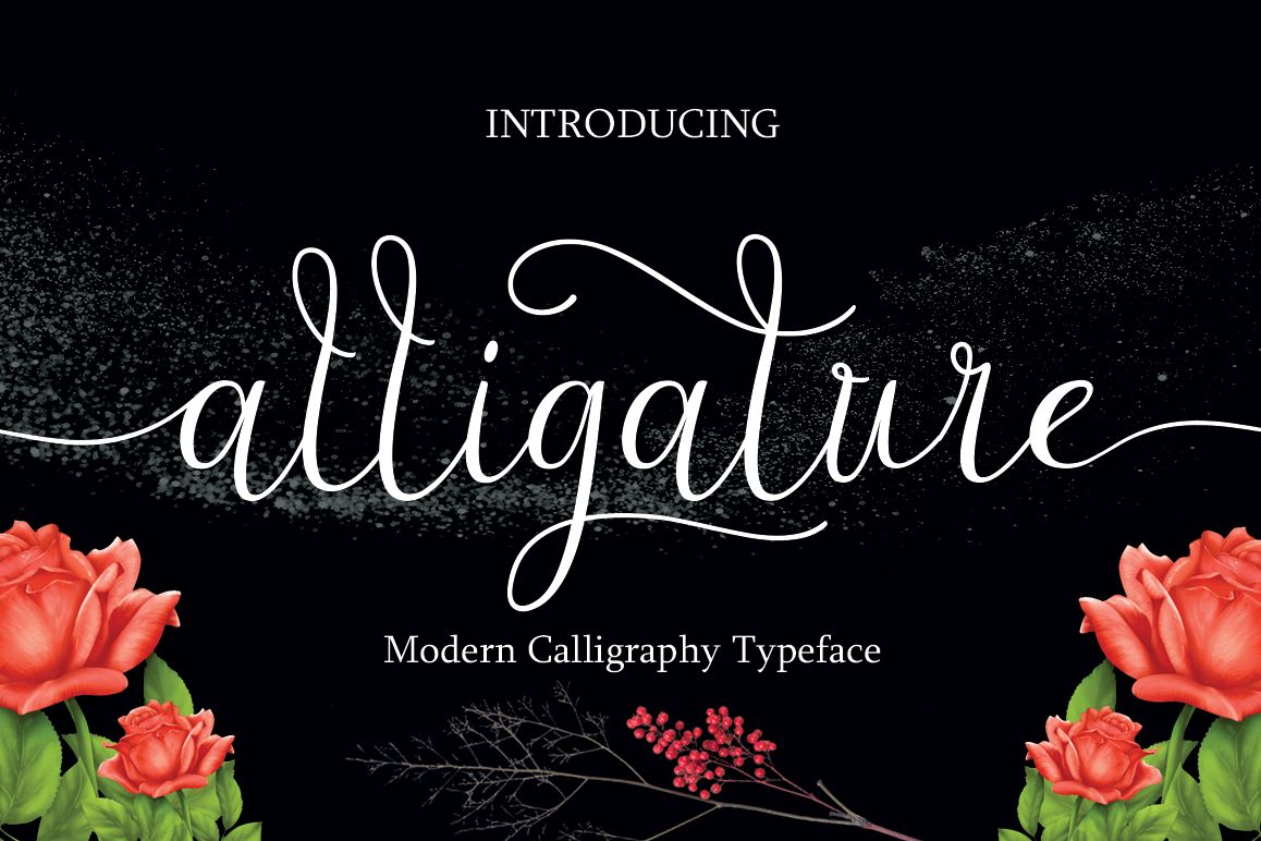 Alligature script example image 1