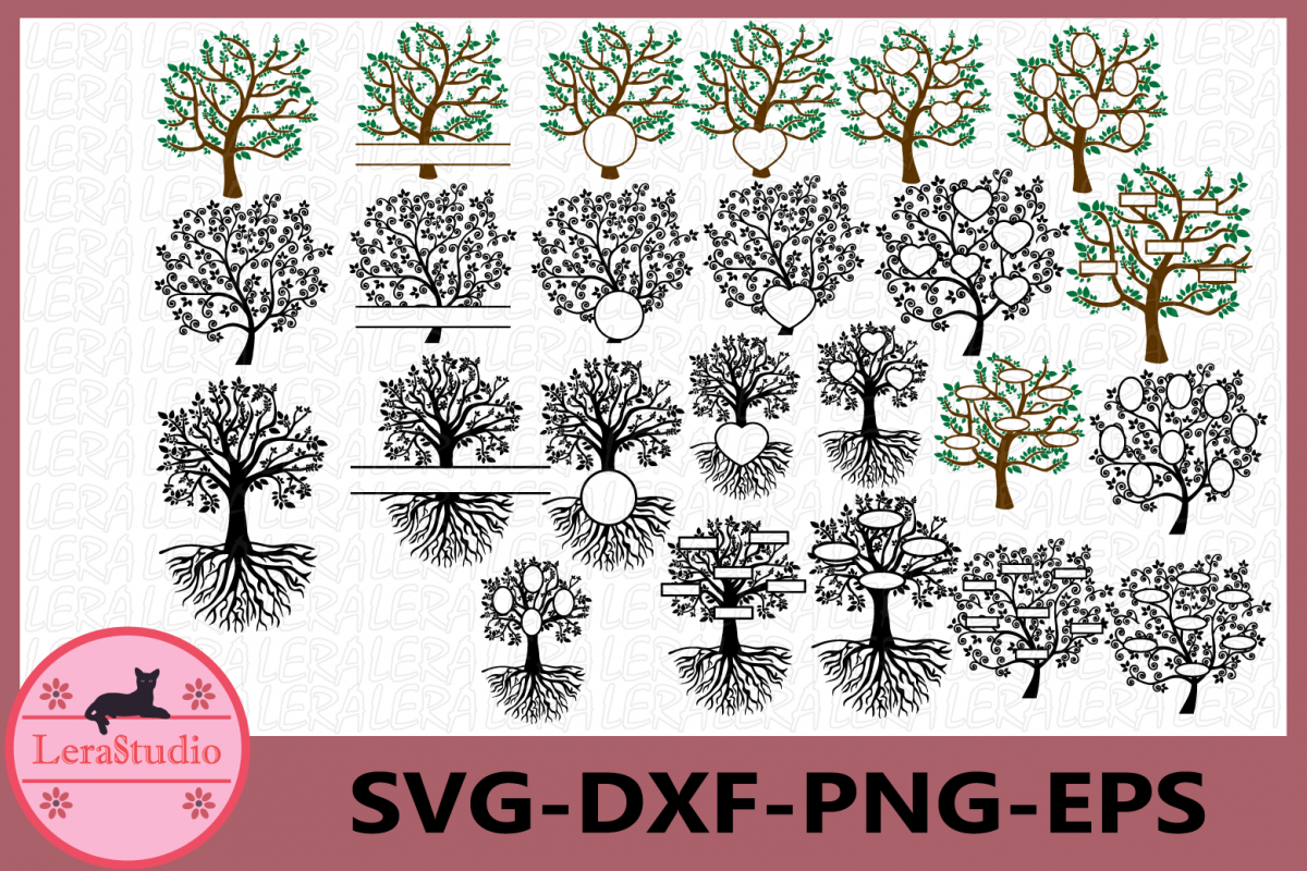 Download Free Blank Family Tree Svg Search PSD Mockup Template