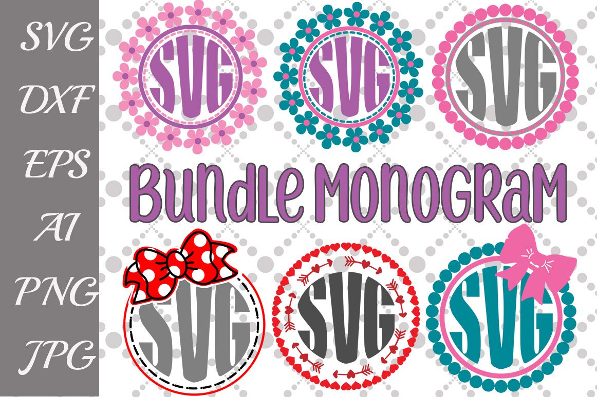 Monogram Bundle Svg example image 1