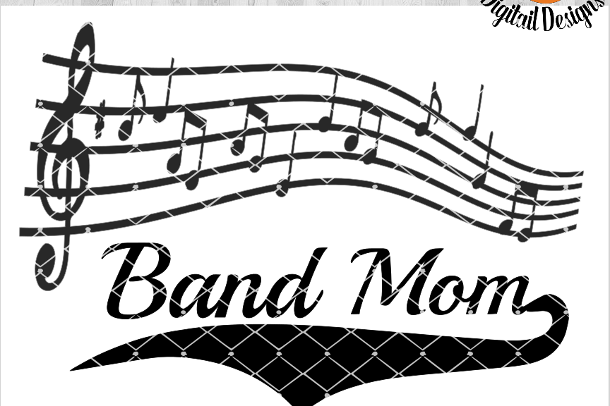 Download Band Mom SVG - png - eps - dxf - ai - fcm - Band SVG ...