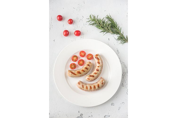 Grilled sausages with cherry tomatoes example image 1
