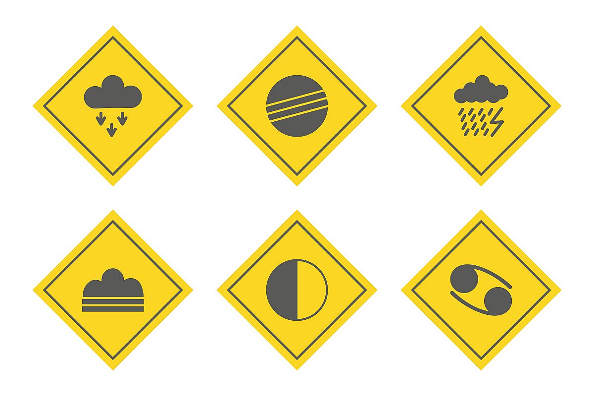 Set Of Weather And Season Icons example image 1