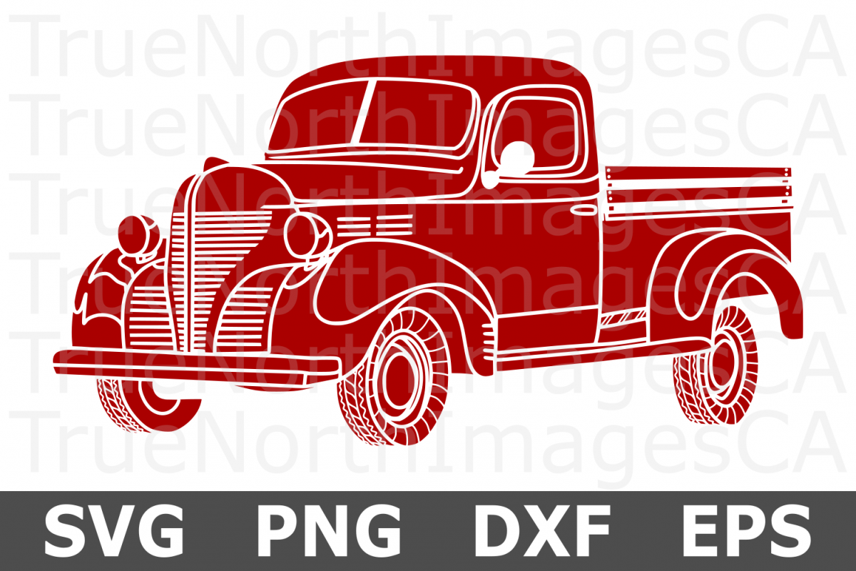 Truck - A Christmas SVG Cut File example image 1