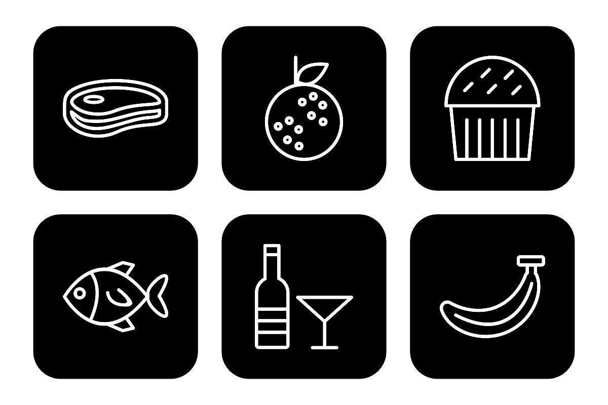 Set Of Food Icons example image 1