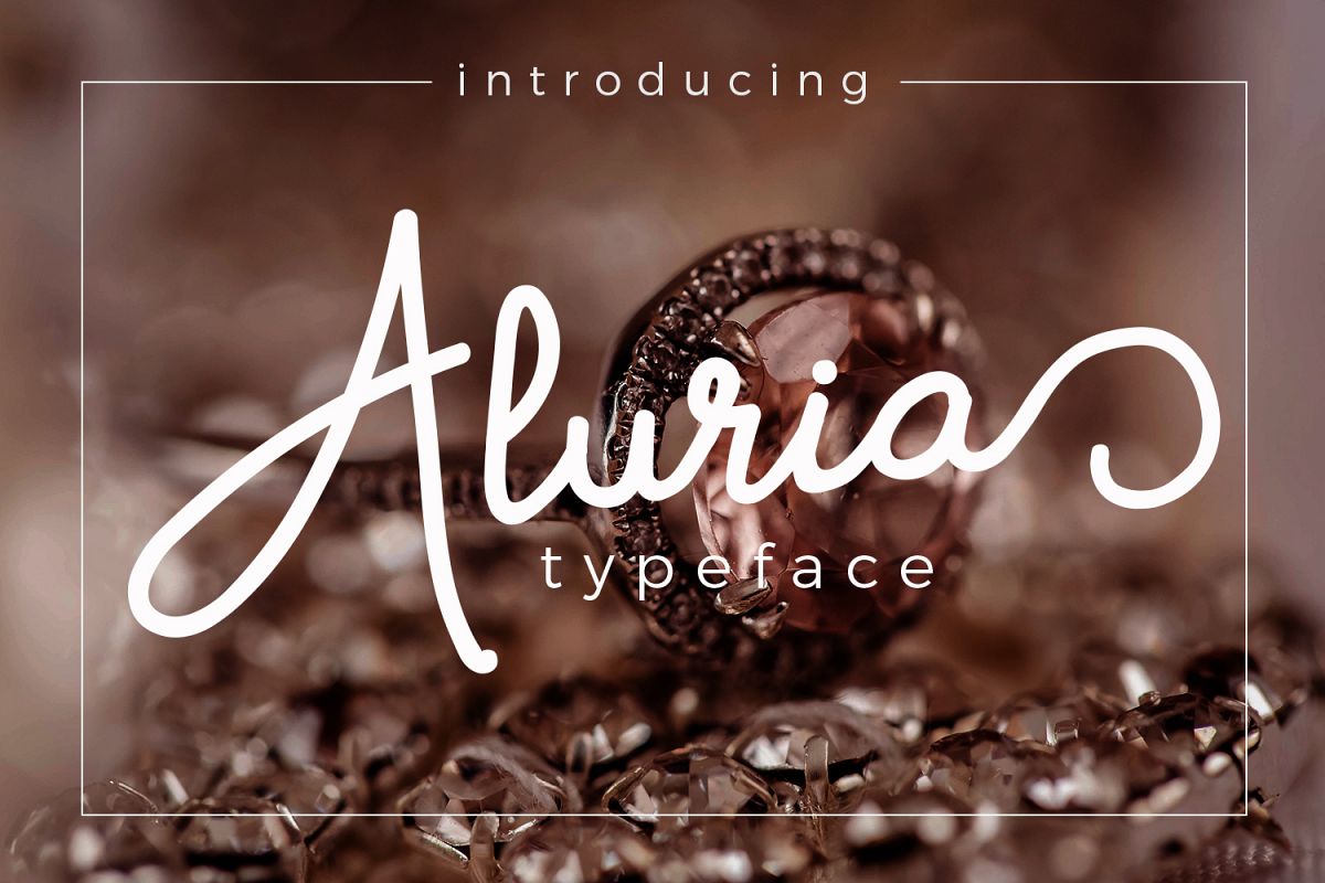 Aluria - Signature Font example image 1