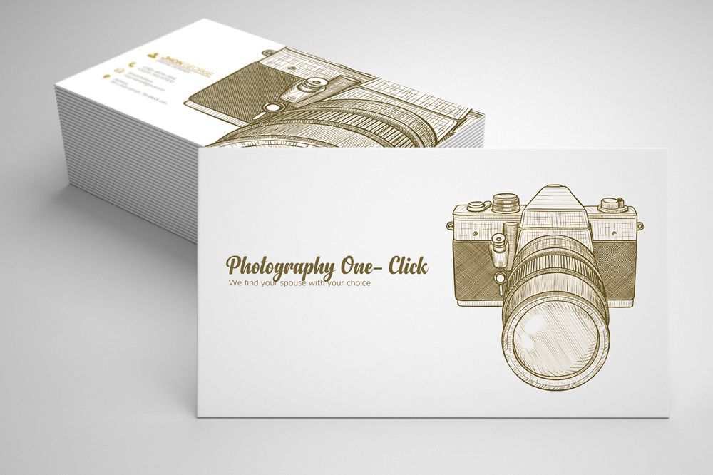 Vintage Retro Photography Business Cards example image 1