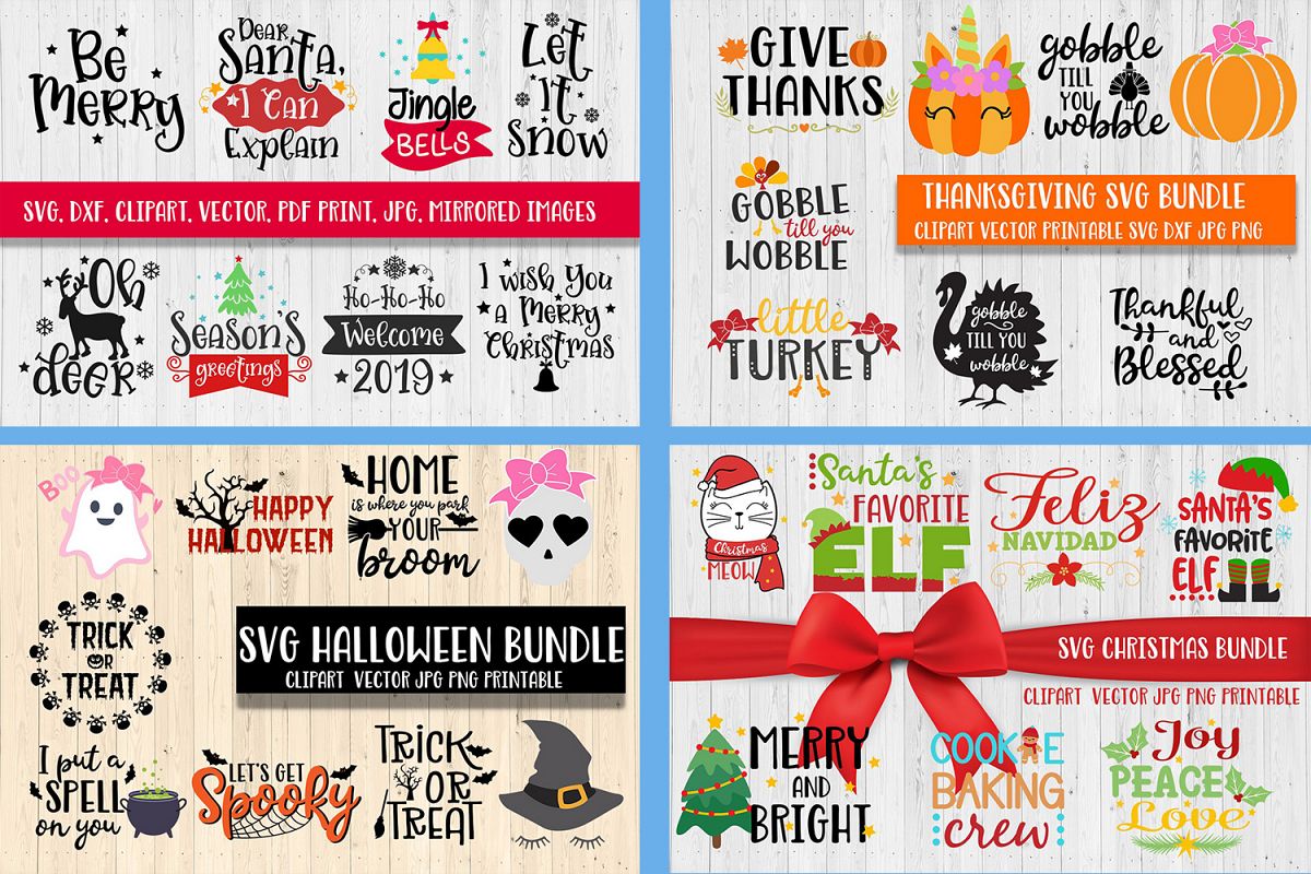christmas halloween thanksgiving bundle svg dxf clipart example image 1 - Halloween Thanksgiving Christmas christmas halloween thanksgiving bundle svg dxf clipart example image 1 - Halloween Thanksgiving Christmas