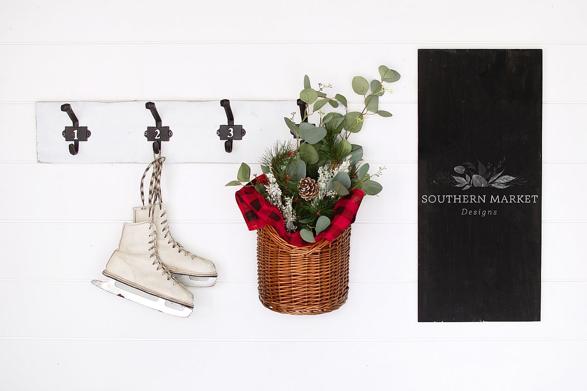 12x24 Christmas Wood Sign Mock Up Styled Photography example image 1