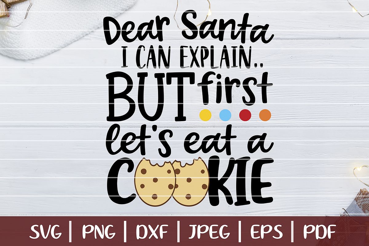 Funny Christmas SVG, Funny Santa Saying Cutting Files example image 1