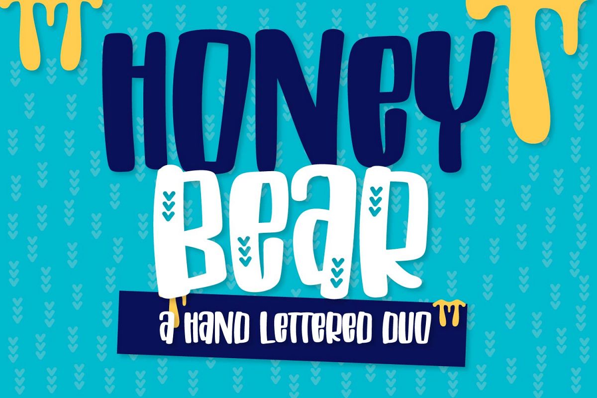 Honey Bear - A Hand Lettered Duo example image 1