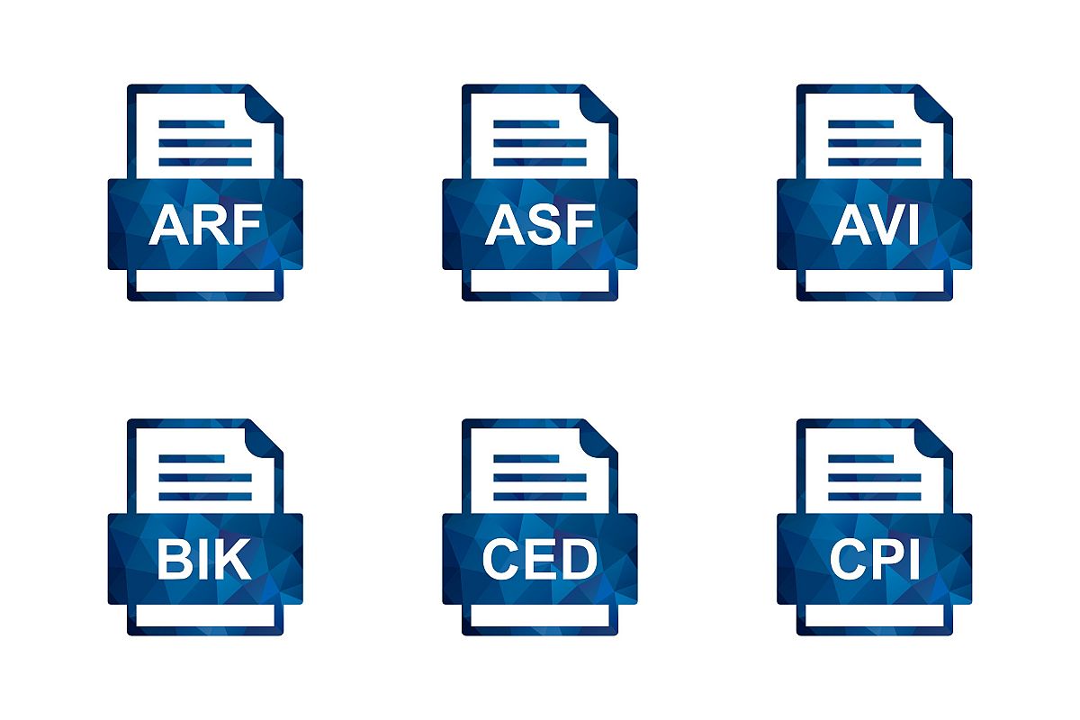 Set Of File Formats Icons example image 1