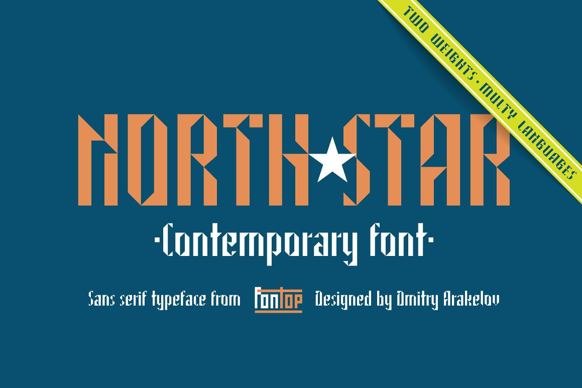 NORTH STAR typeface example image 1