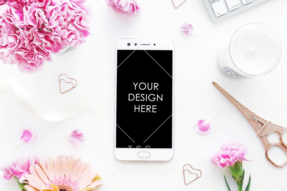 Feminine Phone Mockup example image 1