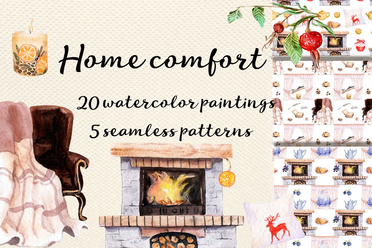 Watercolor Home comfort example image 1