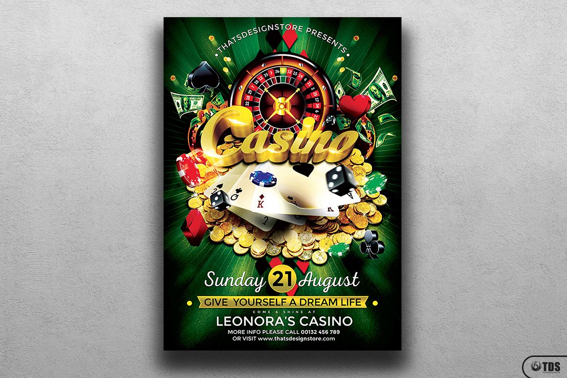 Casino Flyer Template V1 example image 1