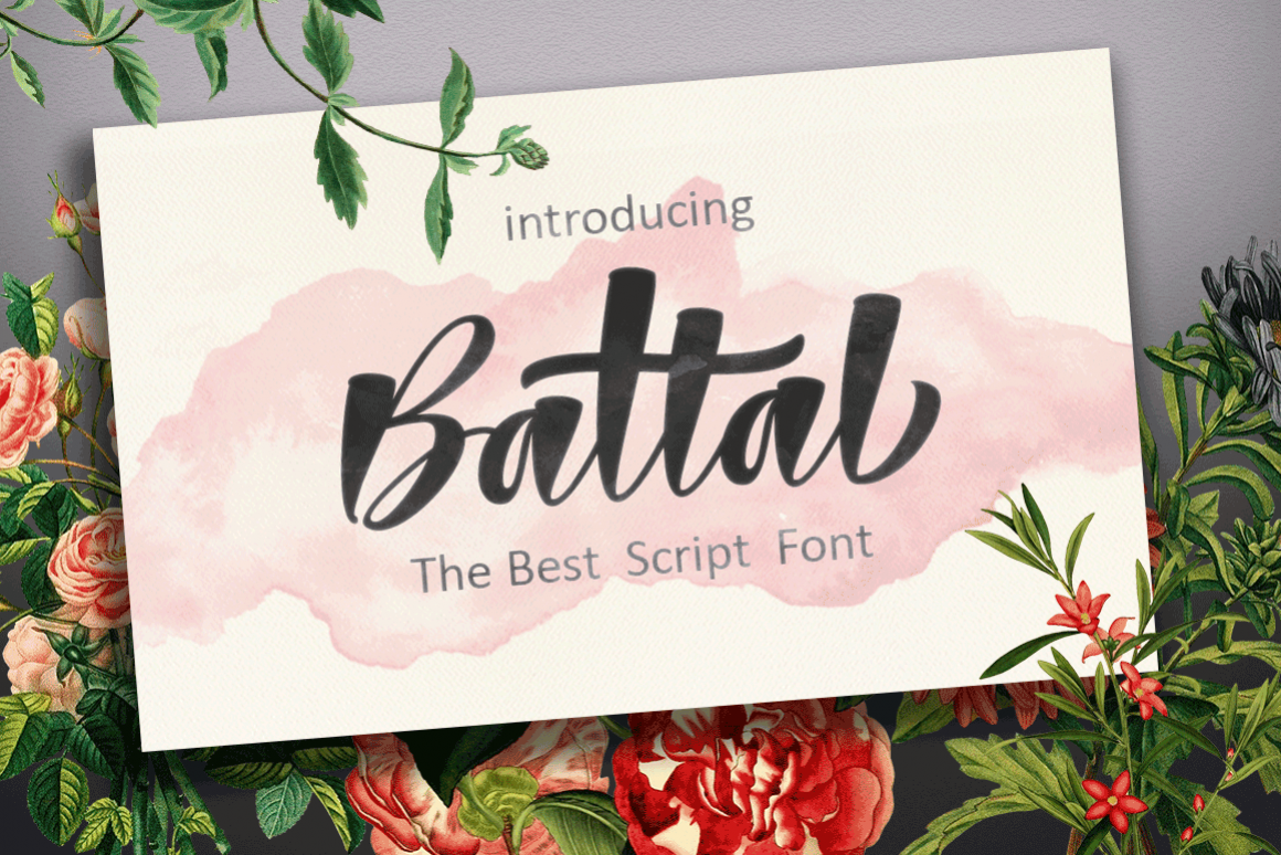 Battal Script Font example image 1