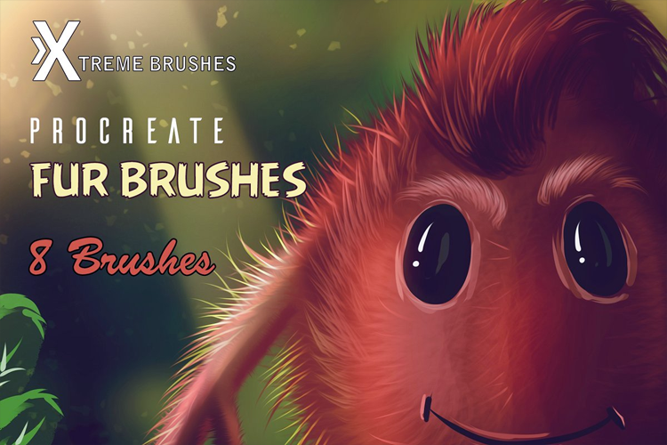 Procreate Fur Brushes example image 1