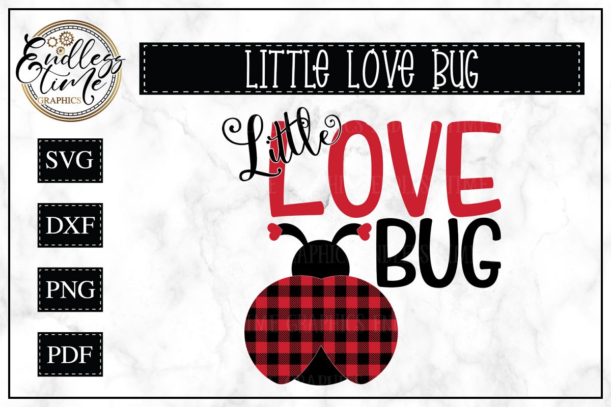 Download Little Love Bug - A Buffalo Plaid Valentine's Day SVG