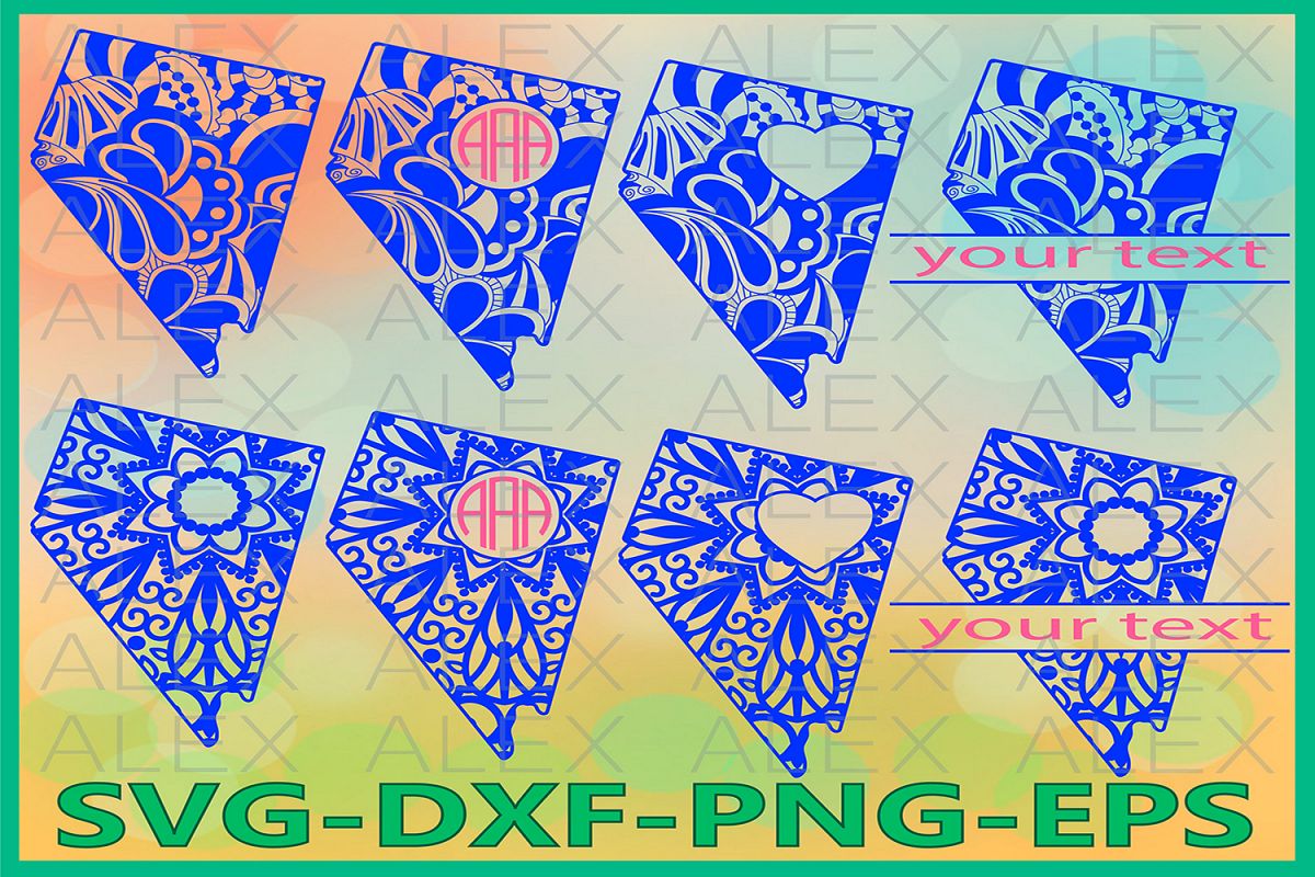 Nevada State SVG, Nevada Mandala SVG, Nevada Svg Files example image 1