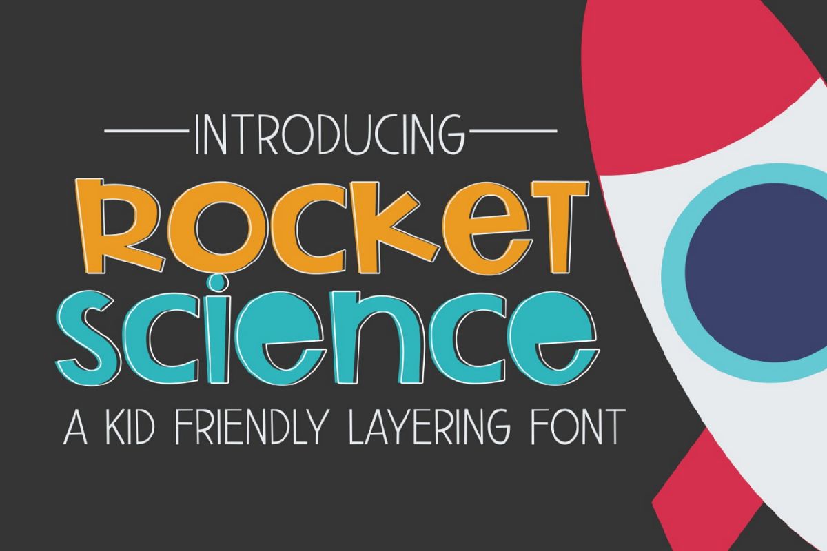 Rocket Science Layering Font example image 1