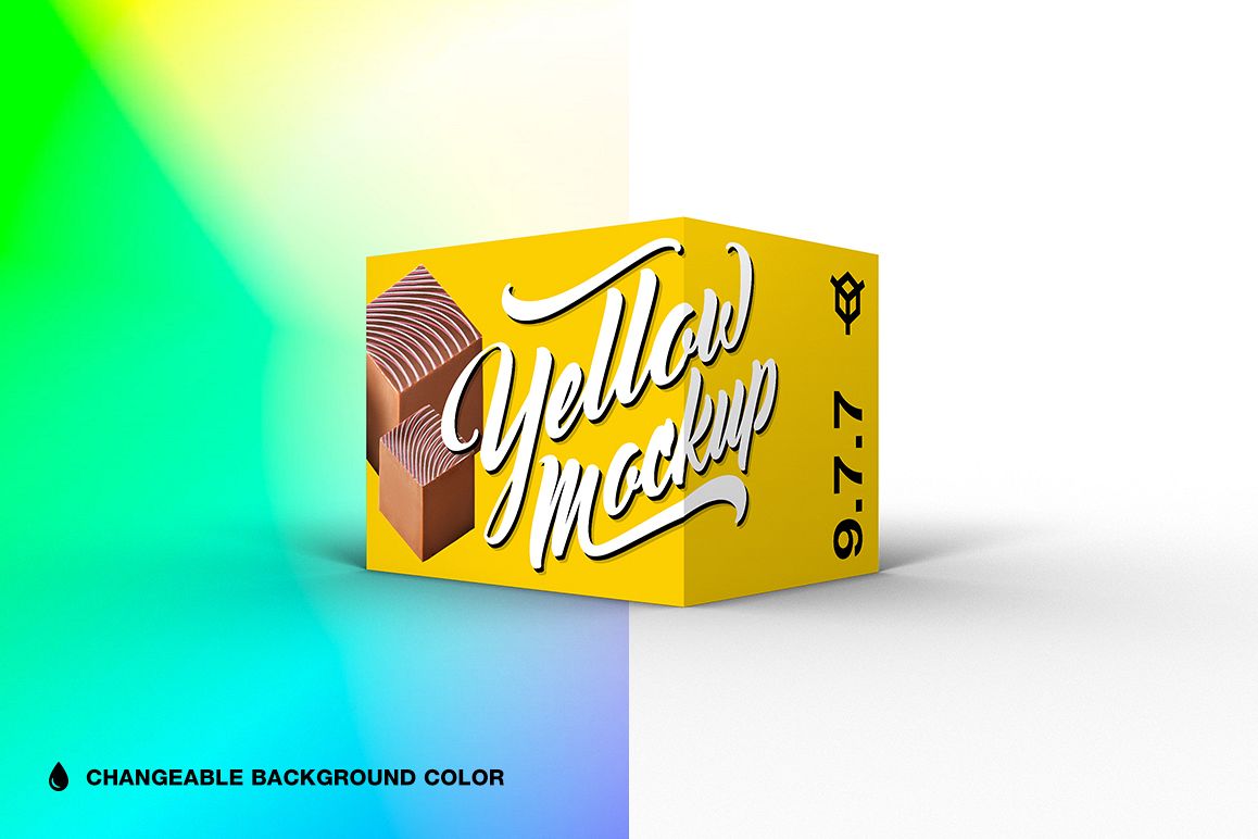 9.7.7 Simple 3D Box Mockup PSD example image 1