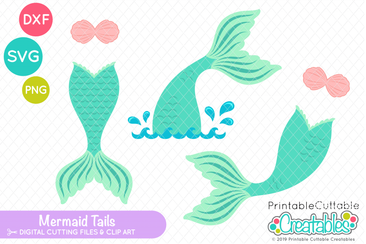 Mermaid Tail SVG Set (291262) | SVGs | Design Bundles