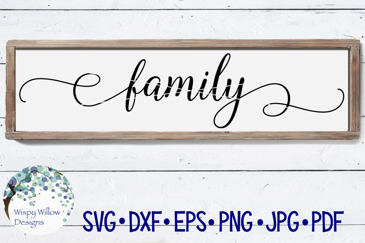 Download Family | Wood Sign SVG Cut File (138772) | SVGs | Design ...