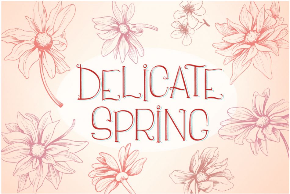 Delicate Spring Flowers example image 1