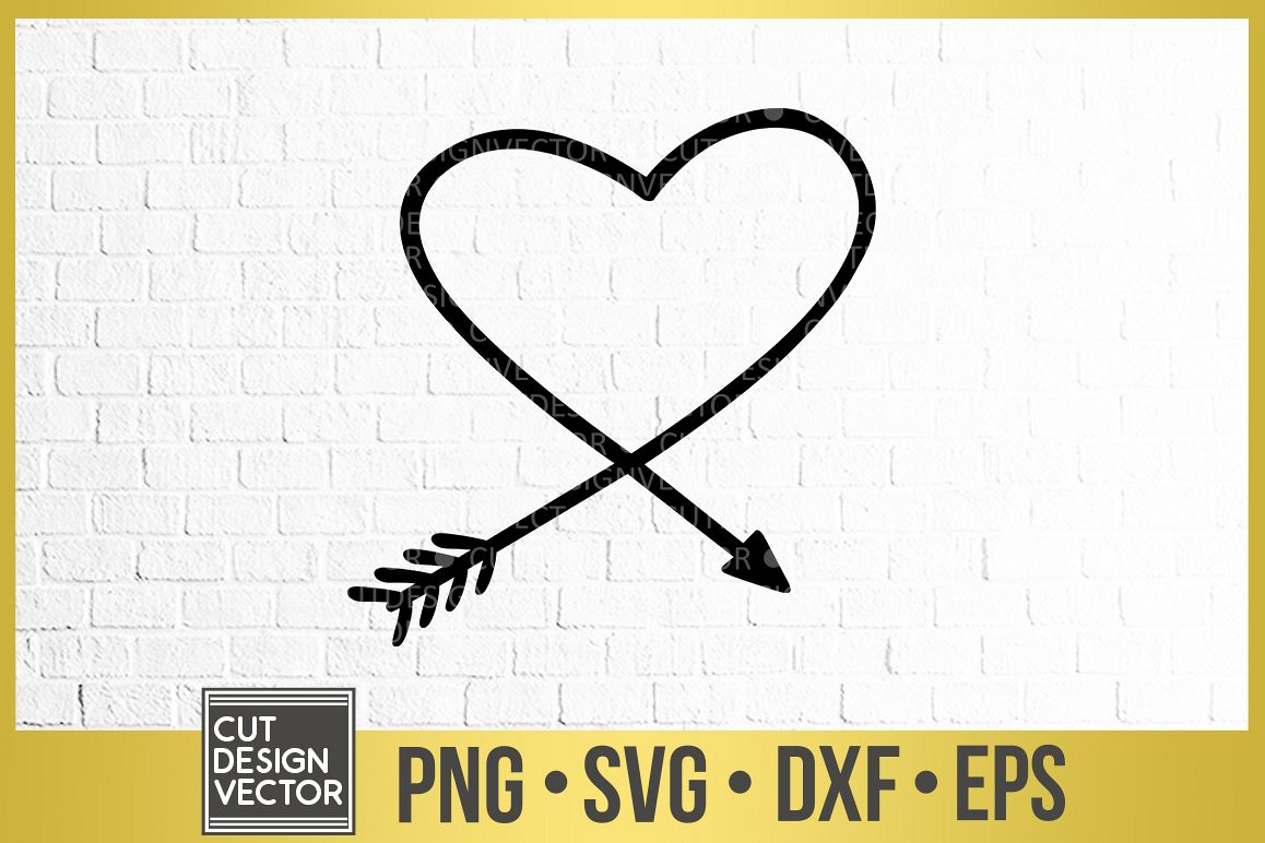 Download Heart Shaped Arrow SVG (303602) | SVGs | Design Bundles