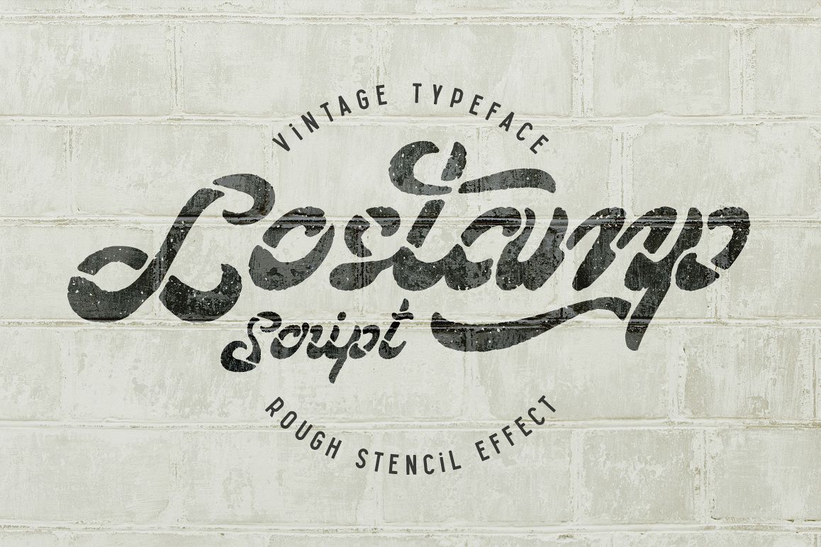 Lostamp font example image 1