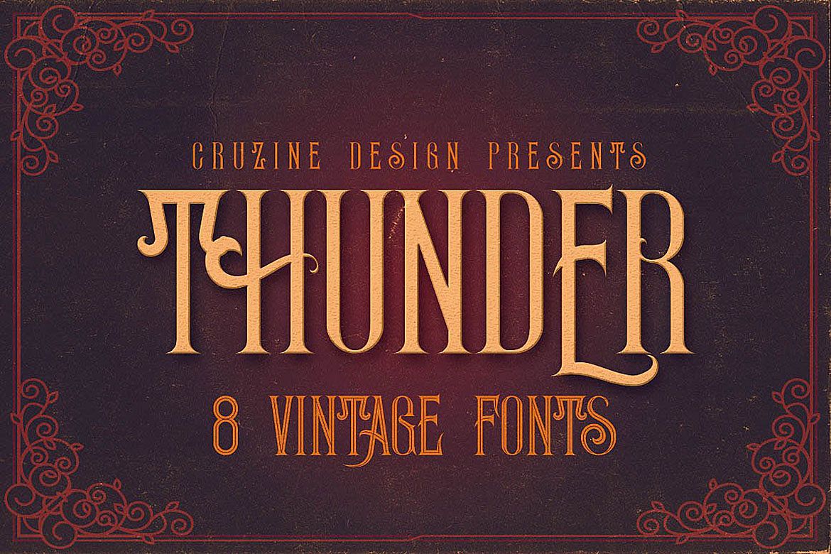 Thunder Typeface example image 1
