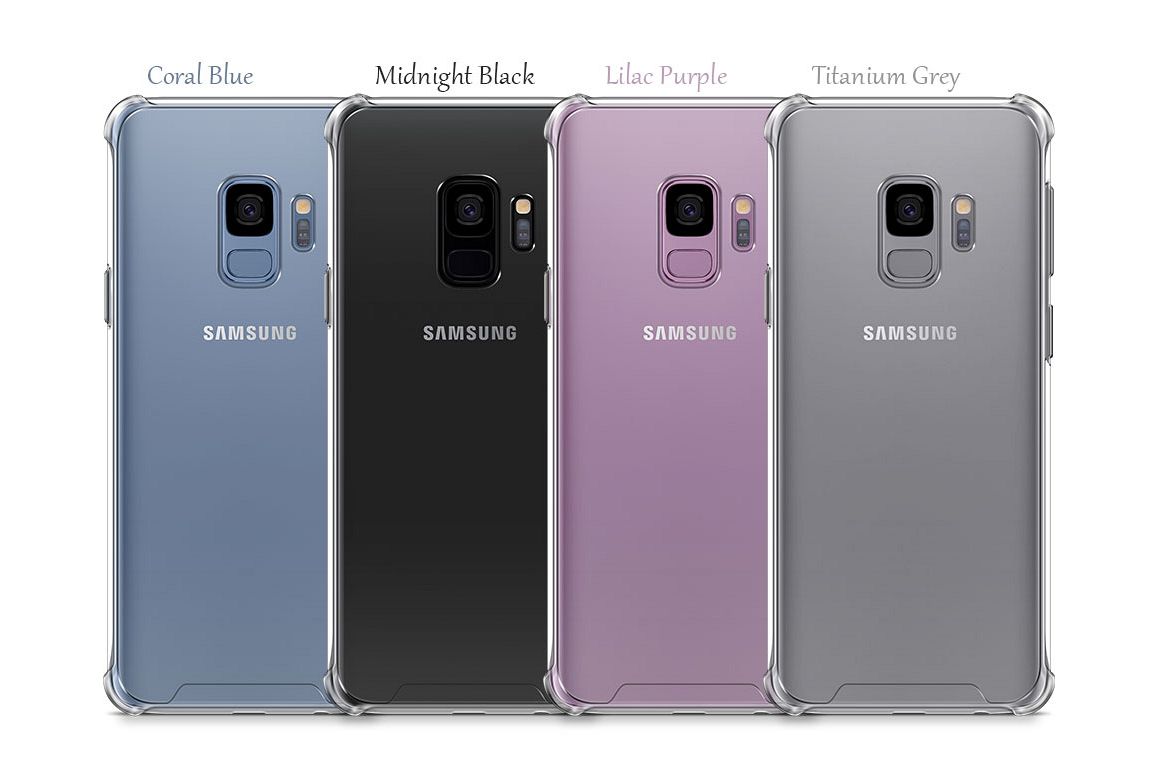 Samsung Galaxy S9 Anti-Scratch Case Mock-up Back View example image 1