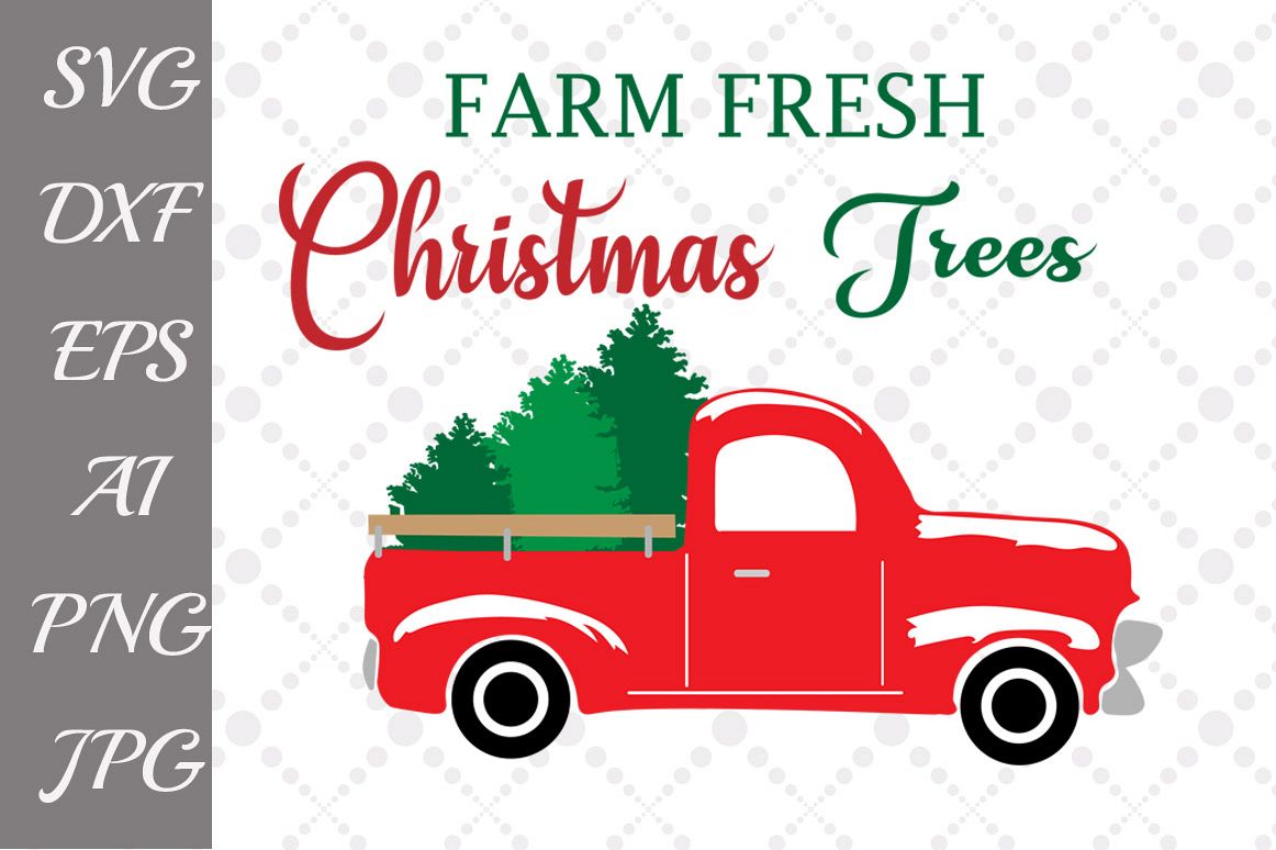 Farm Fresh Christmas Tree Svg example image 1