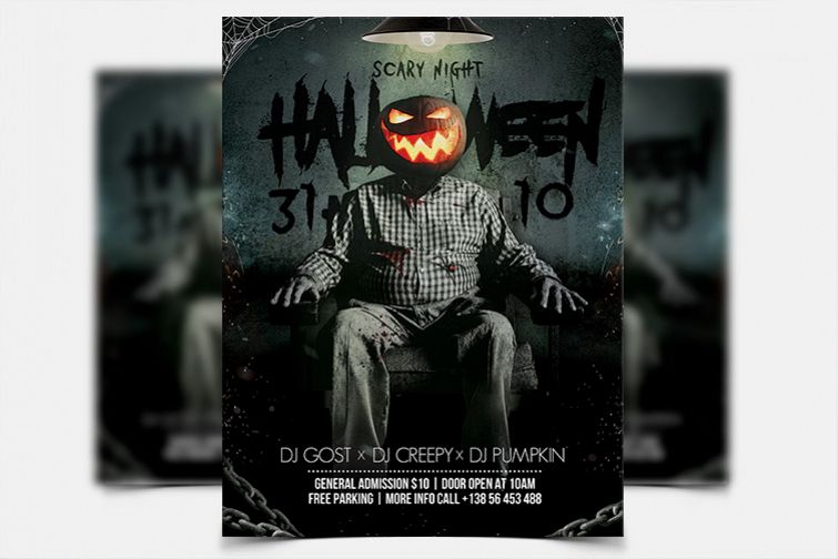 Halloween Night - PSD Flyer Template example image 1
