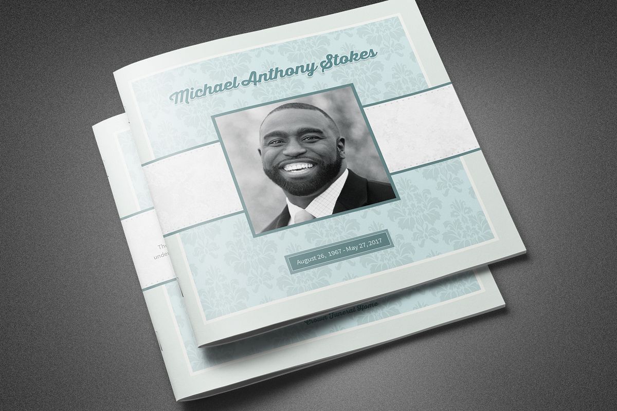 All Comfort Funeral Program Template example image 1