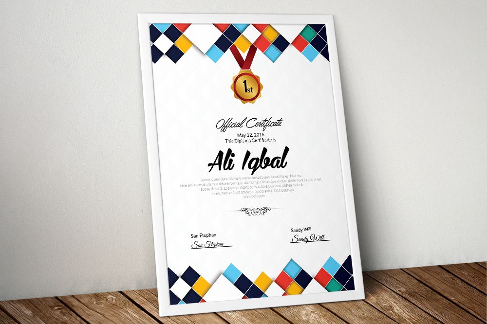 Clean Certificate Template example image 1